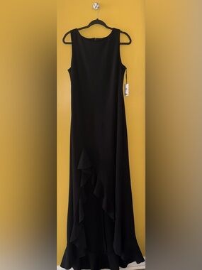 Calvin Klein Ruffle Hem Evening Gown